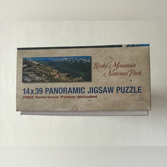 Never Summer Mountains Rocky Mountain National Park Panoramic Puzzle 14 x 39" - Picture 3 of 7